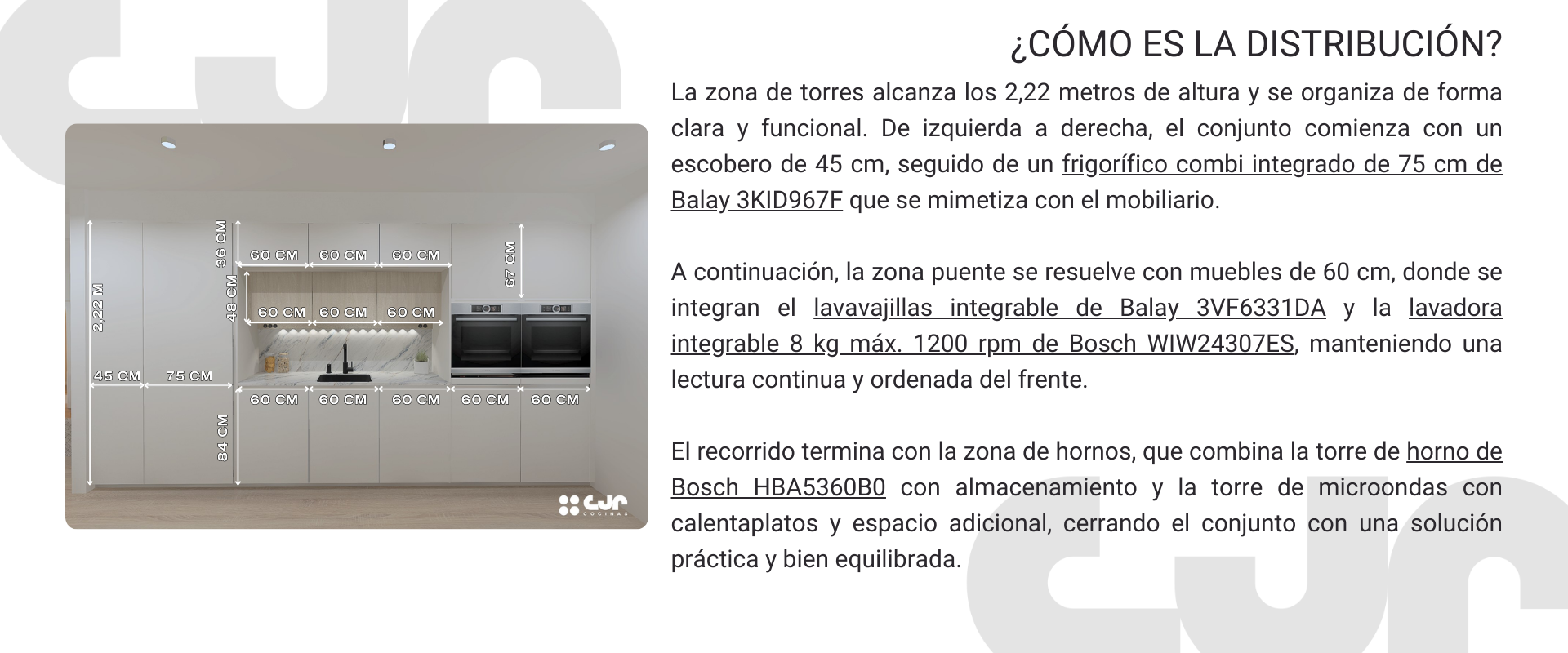 cocina blanca y madera con isla abierta al salón cocinas cjr