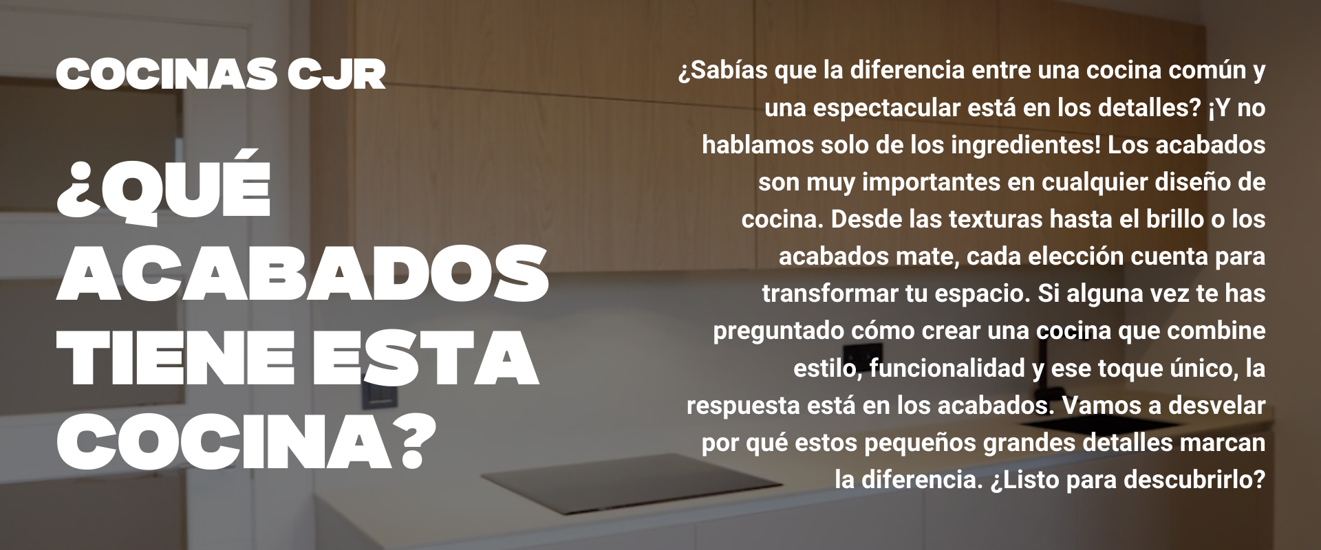 cambio total de cocina blanca y madera en dos frentes cocinas cjr