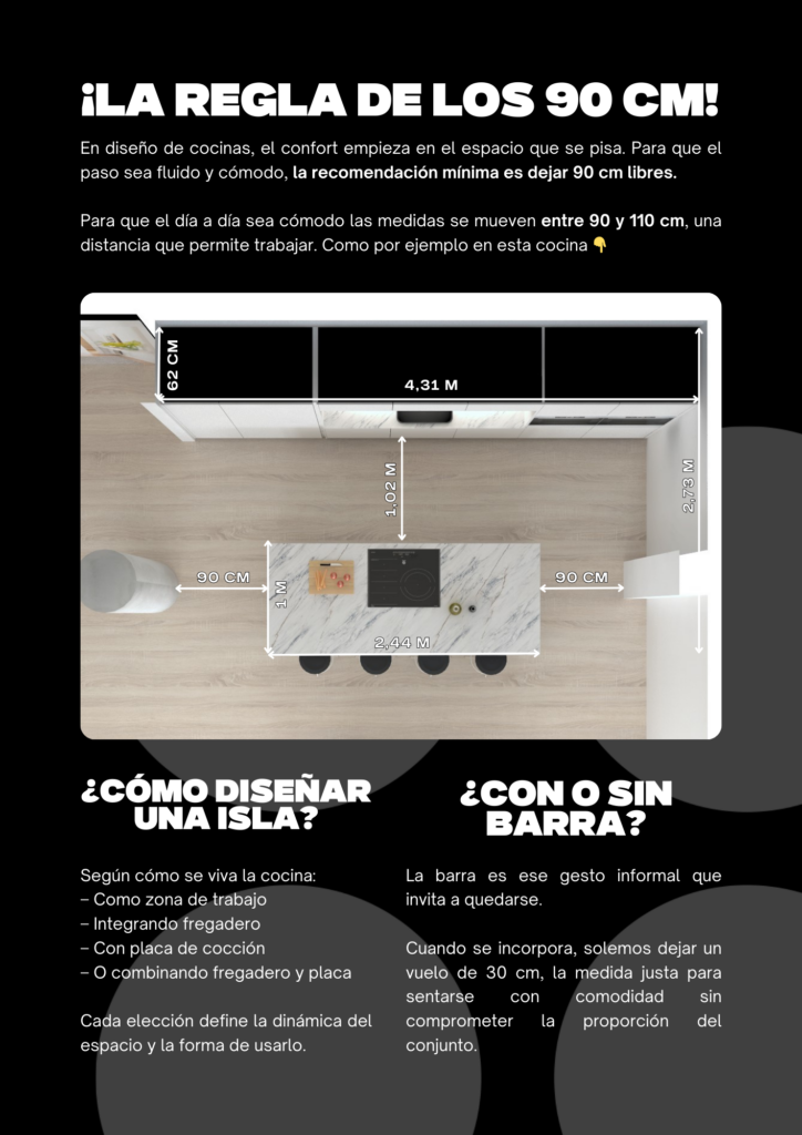 como diseñar una isla de cocina cocinas cjr