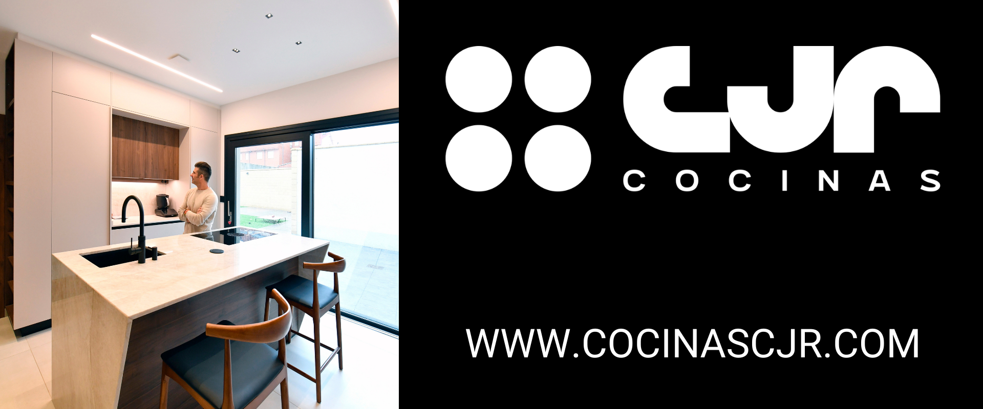 Tendencias cocinas 2026 Cocina cashmere y madera con isla Cocinas CJR