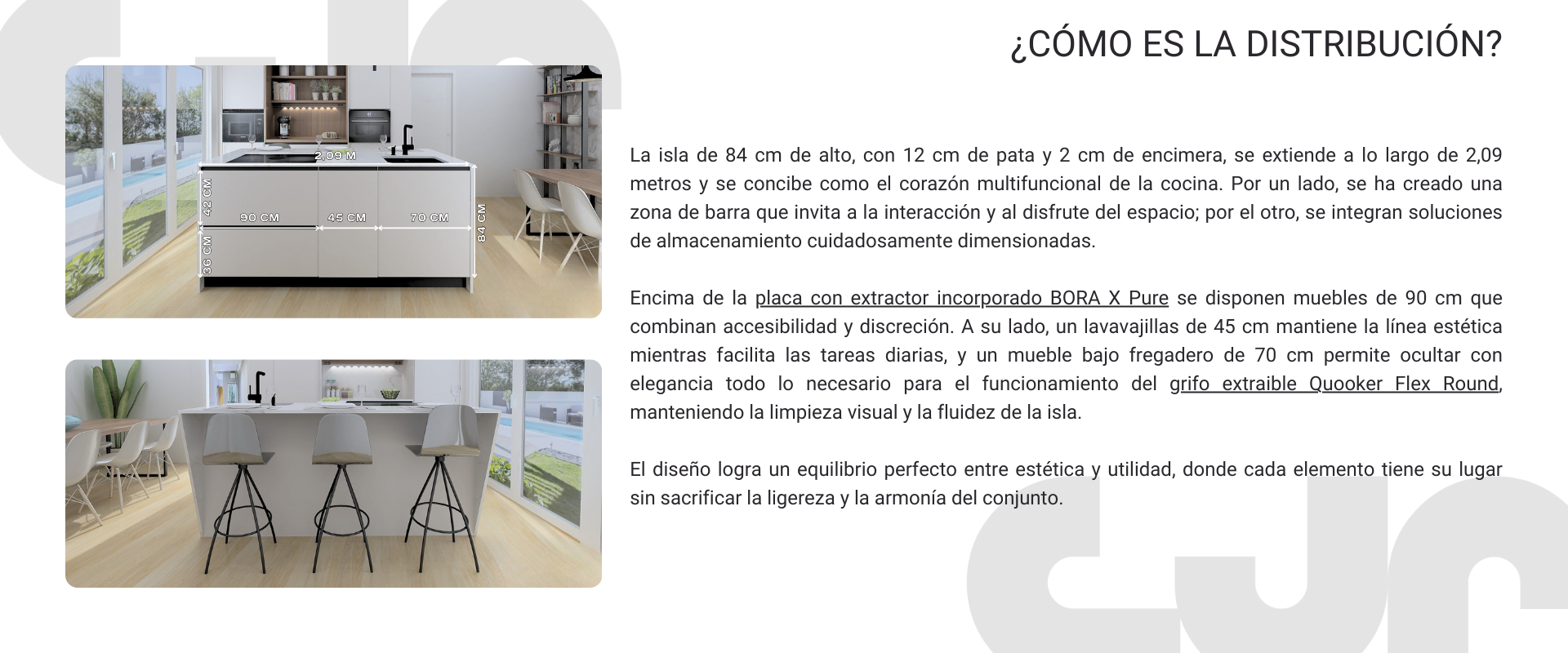 Tendencias cocinas 2026 Cocina cashmere y madera con isla Cocinas CJR