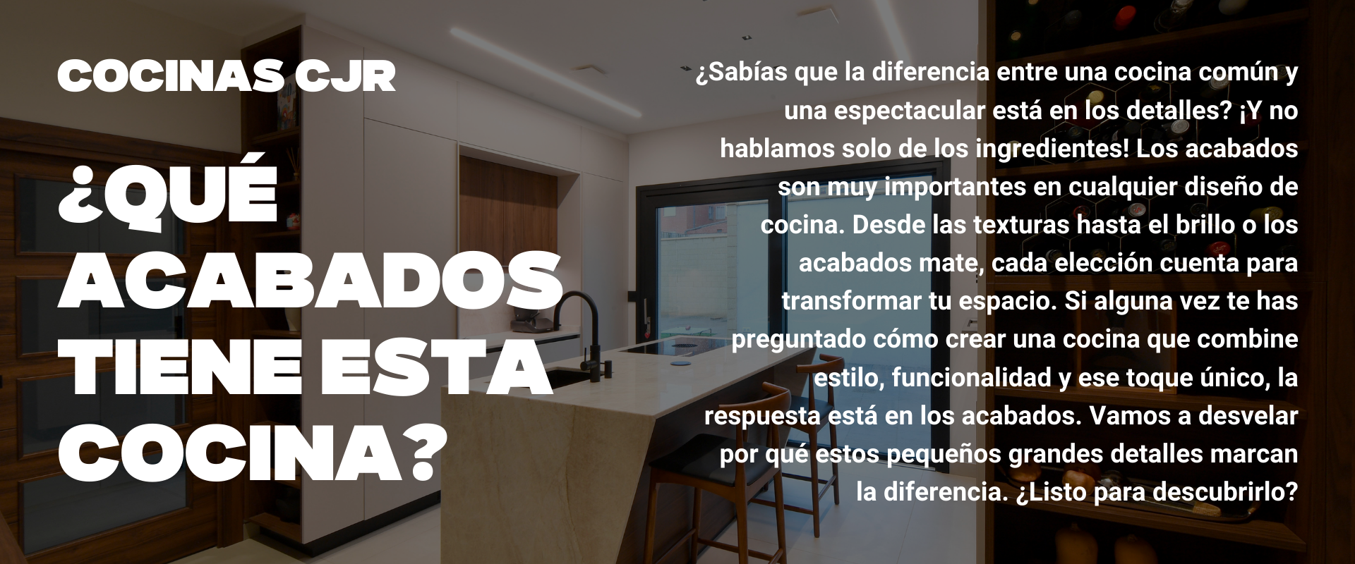 Tendencias cocinas 2026 Cocina cashmere y madera con isla Cocinas CJR