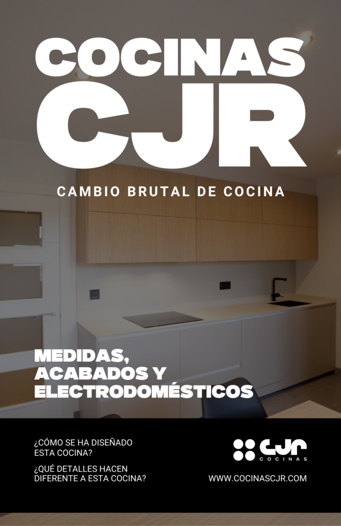 cambio total de cocina blanca y madera en dos frentes cocinas cjr
