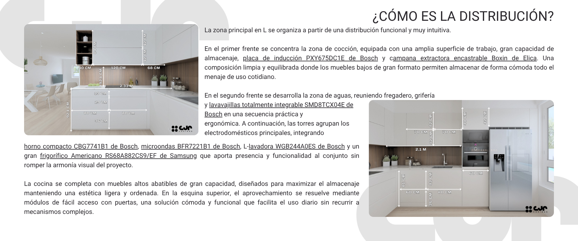 cocina negra y madera con isla y living cocinas cjr