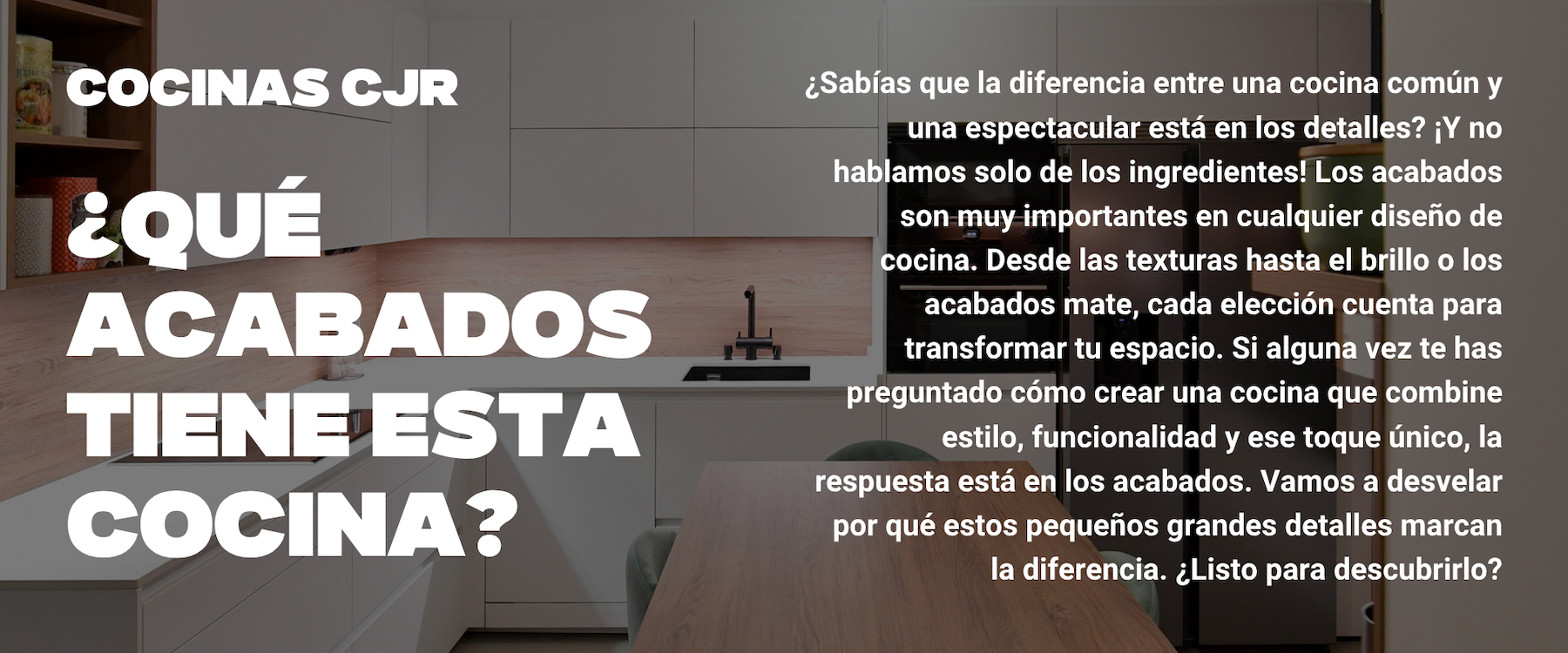 cocina negra y madera con isla y living cocinas cjr